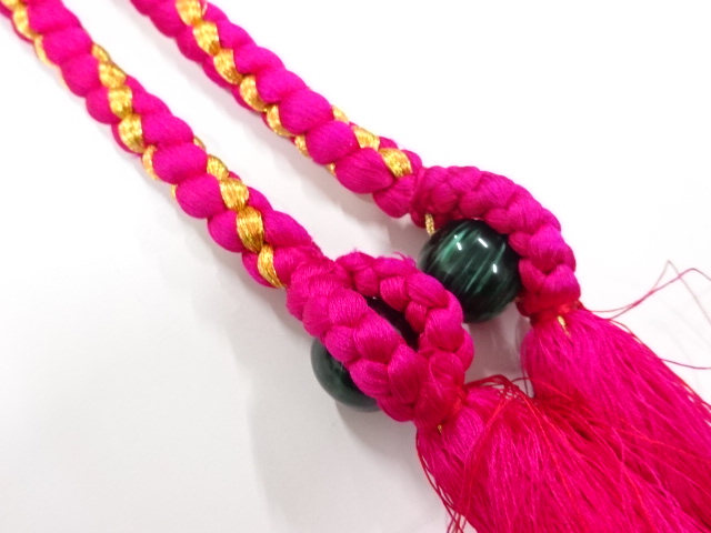 JAPANESE KIMONO / HAND-TIED OBIJIME CORD FOR FURISODE 